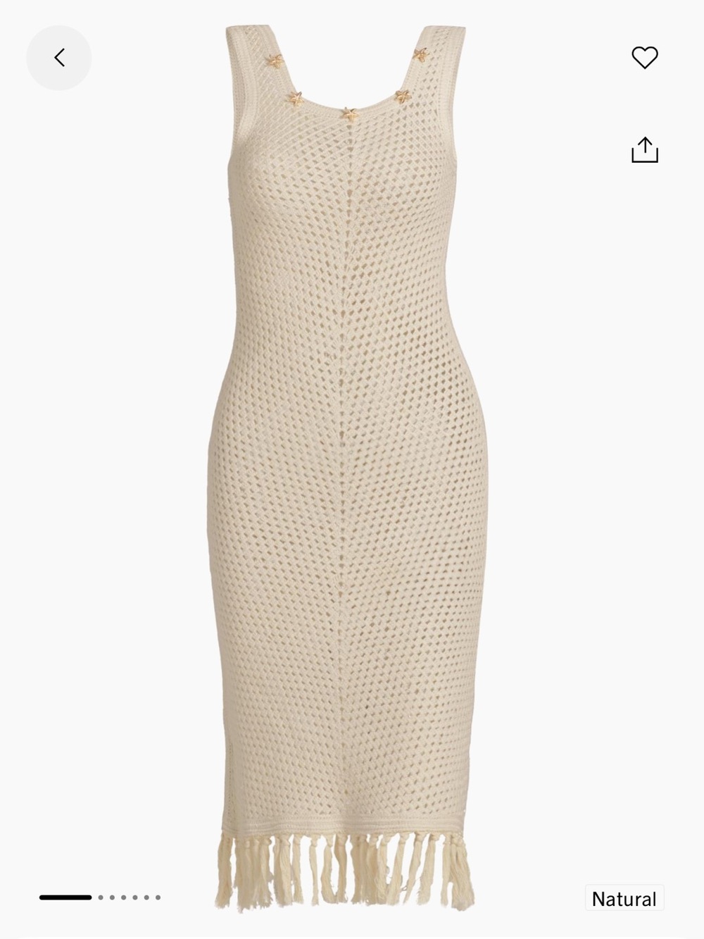 Generation Love Gia Embellished Crochet Fringe dress